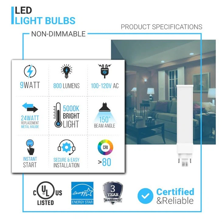 LED PL BULB 9W 3