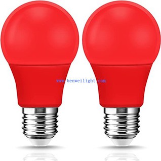 LED žiarovka červenej farby