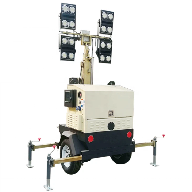 350W×4 Portable Mobile LED Lighting Tower suppliers