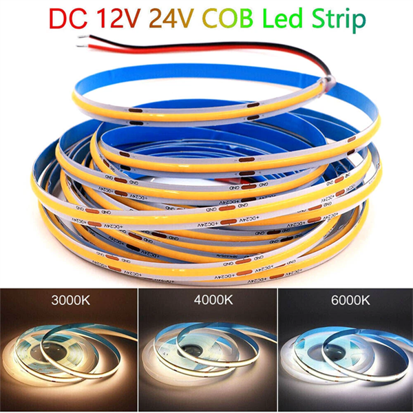 5/10m COB LED pásové svetlá pre domáce interiéry