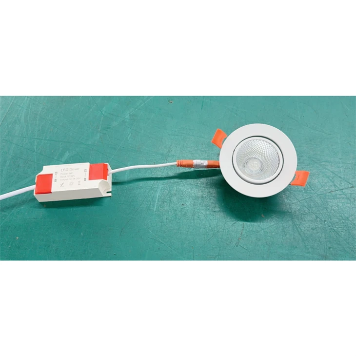 DC12V 5W COB LED Downlight s nastaviteľným uhlom