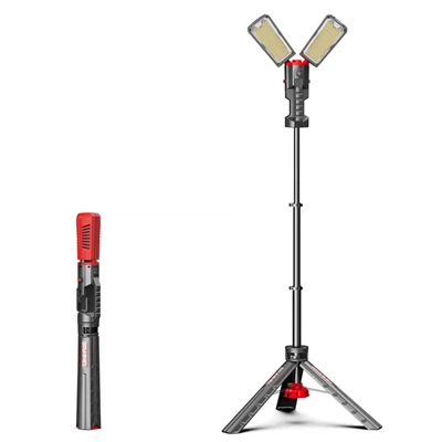10000LM IP65 Vodotesný statív Pracovné svetlo - Nastaviteľná výška, 3-CCT Plug-in Flood Light pre vonkajšie komerčné použitie