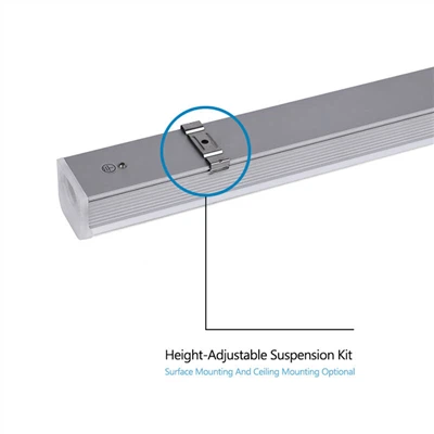 2 stopy prepojiteľné LED T5 dvojité tubusové svetlo - 15W, 5000 K, priehľadný kryt