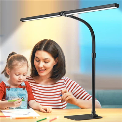 31,5-palcová široká duálna-hlavná stolová lampa RG0 Architect - bez modrého svetla