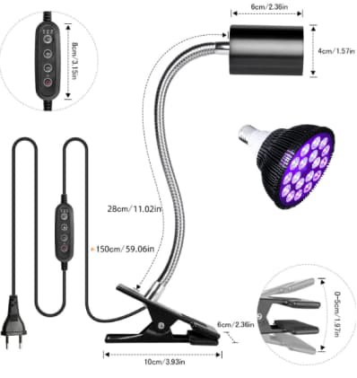 365nm10W UV svetlo na topánky
