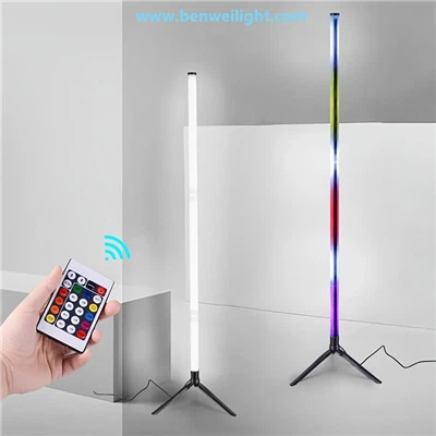 RGB rohová podlahová lampa pre okolité osvetlenie spálne a herne