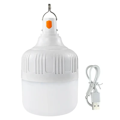USB C nabíjateľná žiarovka s diaľkovým ovládaním, 7W batériou napájaná lampa