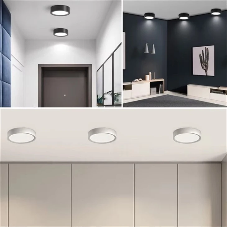 white round flat panel ceiling light